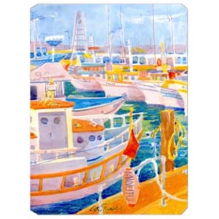 SKILLEDPOWER 9.5 x 8 in. Shirmp Boats Mouse Pad; Hot Pad Or Trivet SK233453